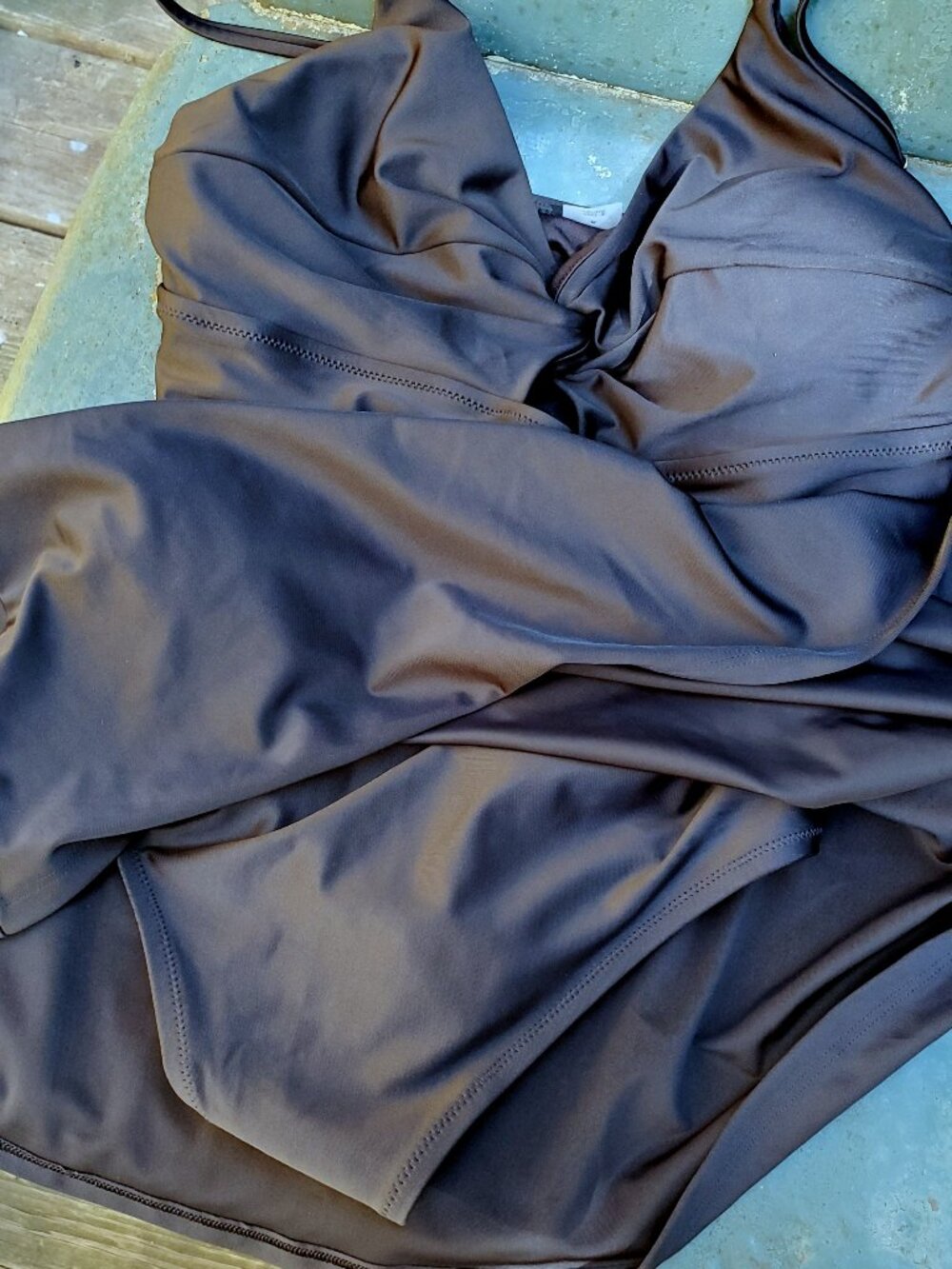 Old Navy Twist Front Swim Dress, Size M, Black, NWT - Picture 14 of 15